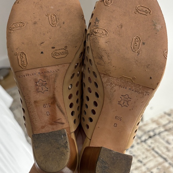 Loeffler Randall Beige Perforated Mules - Picture 5 of 5